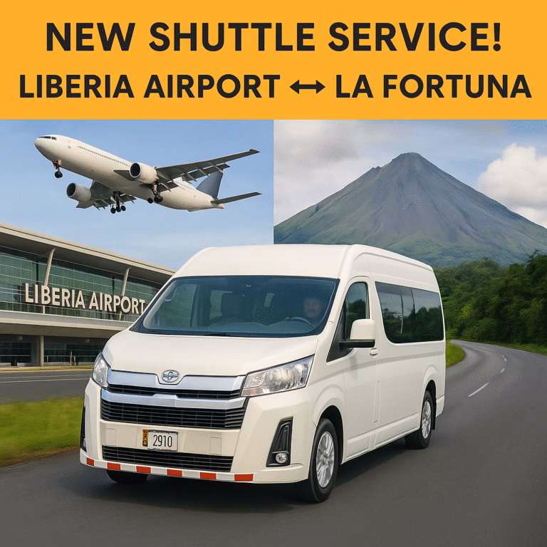 shuttle liberia airport la fortuna