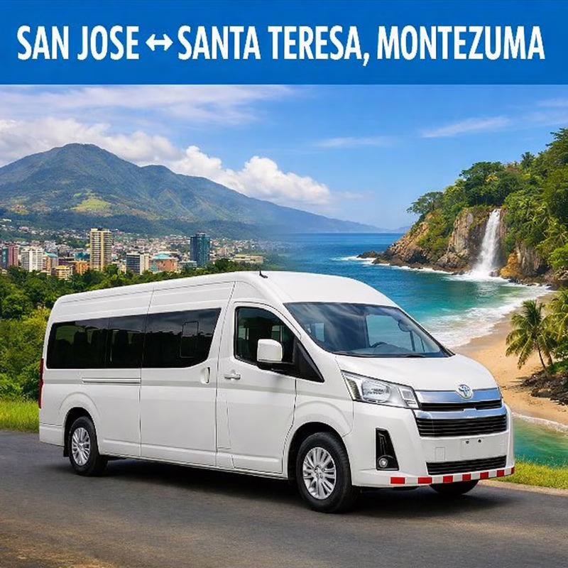 shuttle from san jose to santa teresa o montezuma