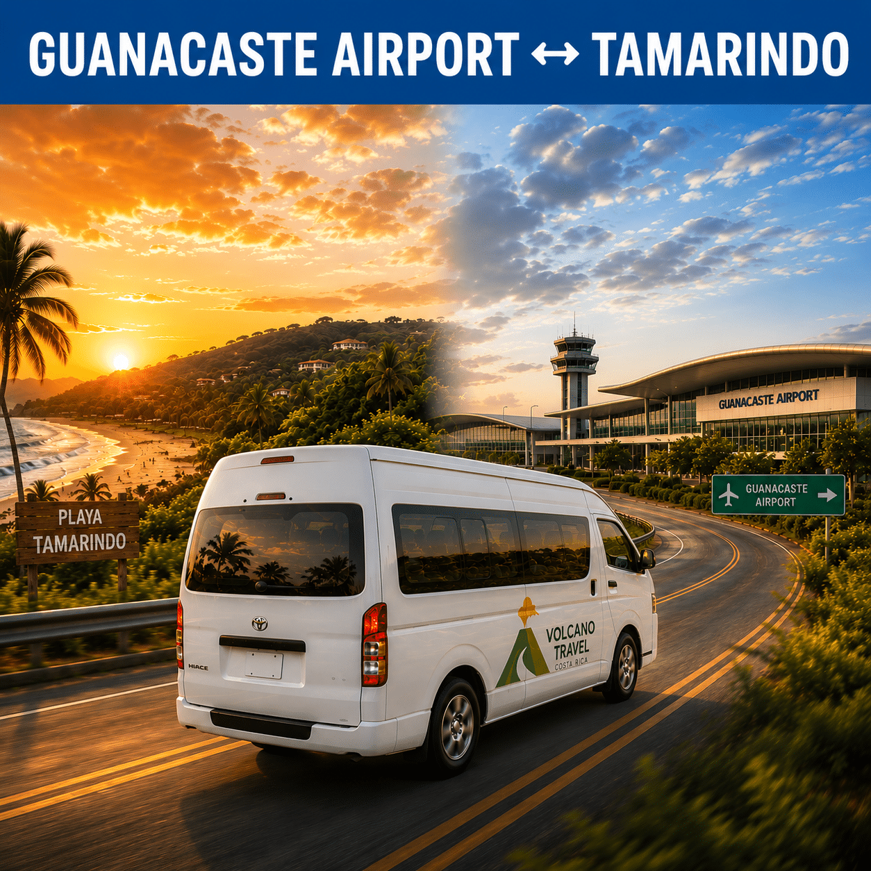 shuttle from guanacaste airport to tamarindo beach