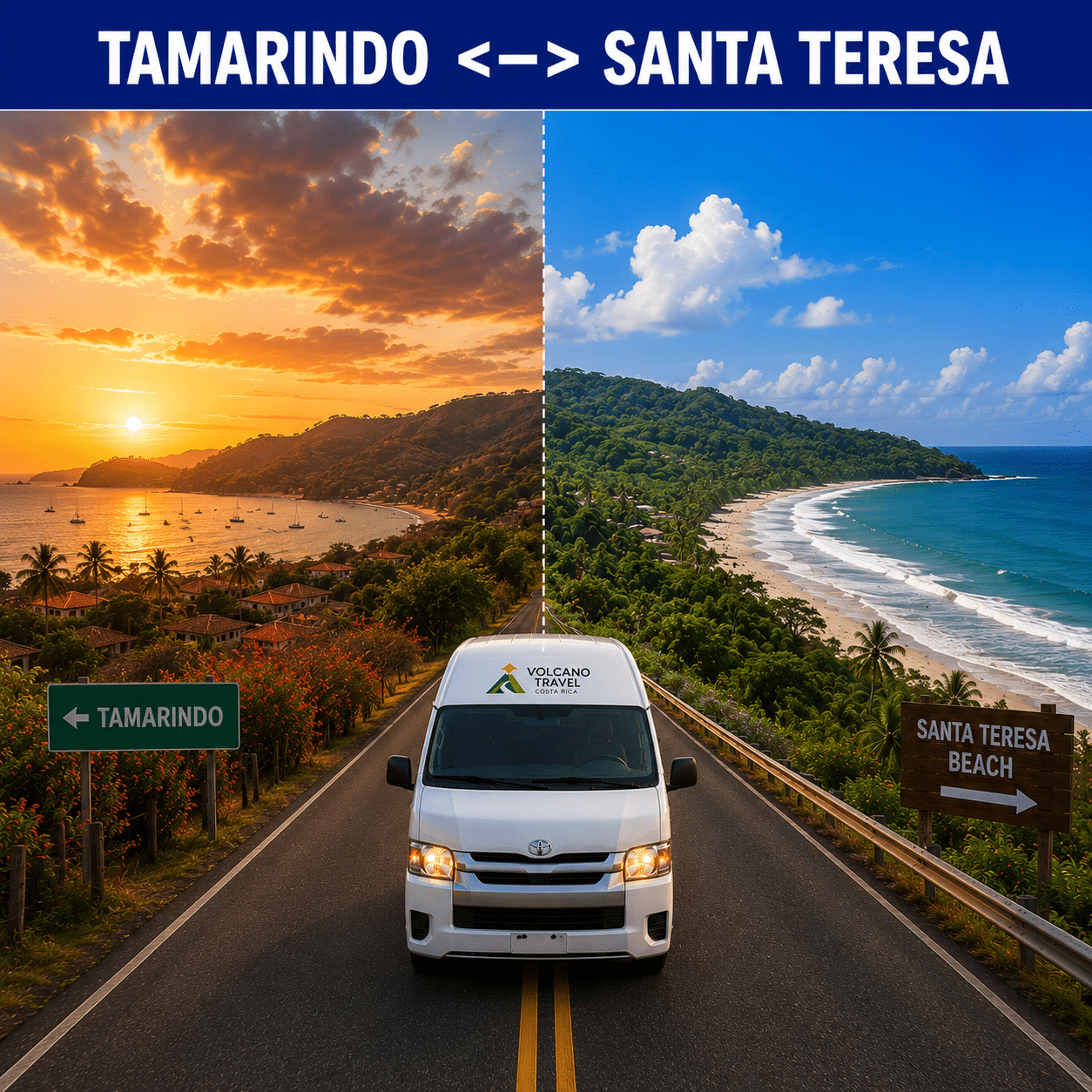 shuttle from tamarindo to santa teresa